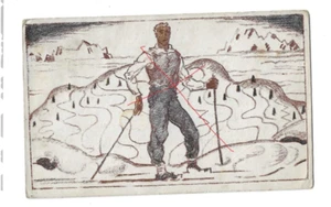 Nr.55062 Künstler R. Holzinger AK Schi Lauf Wintersport Gaming N,Ö, - Foto 1 di 2