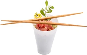 9.5 Inch Wooden Chopsticks 100 Carbonized Chinese Chopsticks - with Both Pointed - Picture 1 of 11