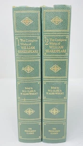 Complete Works William Shakespeare The Programmed Classics 2 Vol First Edition - Picture 1 of 5