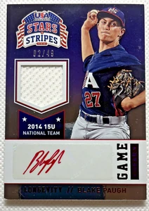 Camiseta deportiva Blake Paugh 2015 estrellas de béisbol de Estados Unidos rubí longevidad automática #12 Arizona/49 - Imagen 1 de 2