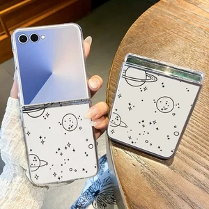 For Samsung Galaxy Z Flip7 Flip6 Flip5 Flip4 Flip3 Hard Panets Clear Case Cover - Picture 1 of 23