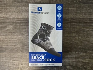 New Powerstep Dynamic Ankle Brace Support Sock - Large - Right Foot - UNISEX - Picture 1 of 7