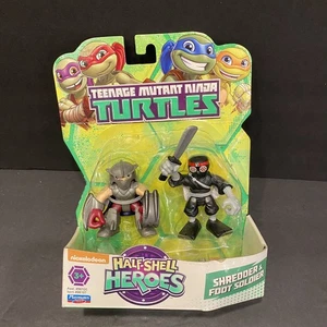 Teenage Mutant Ninja Turtles Half-Shell Heroes Shredder & Foot Solider Neu in Verpackung Rarität - Bild 1 von 9