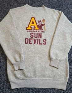 80's Arizona State Sun Devils Sweatshirt Size Medium - Picture 1 of 11