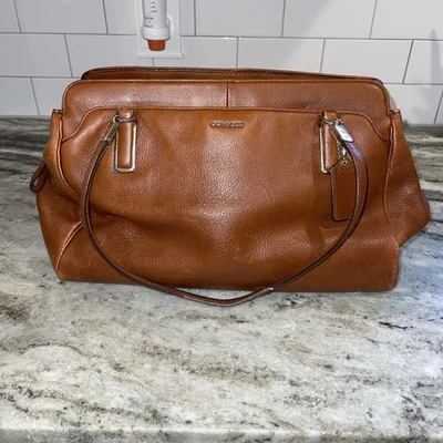 VTG Coach Madison Kimberly 25161 Brown Leather Shoulder Bag Rust Lining*photos - Image 1 of 4