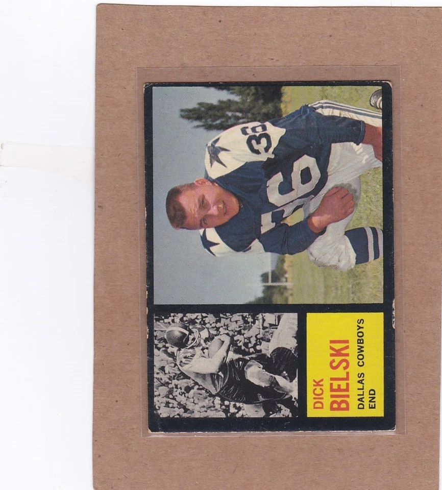 1962 TOPPS FOOTBALL DICK BIELSKI #43 COWBOYS VG/VGEX *A39041 - Image 1 of 1