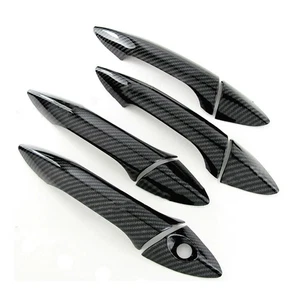 For 2011-2016 Hyundai Elantra Sedan Carbon Fiber Side Door Handle Covers Trims - Picture 1 of 3