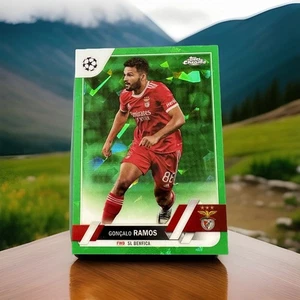 2022-23 Topps Chrome Goncalo Ramos #181 Green Ice /70  - Picture 1 of 3
