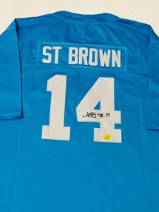 Amon-Ra St. Brown Detroit Lions signiertes Football Trikot Echtheitszertifikat - Bild 1 von 8