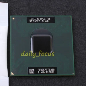 Intel Core 2 Duo Model T8300 SLAYQ 2.4 GHz FF80577GG0563M CPU Processor 800 MHz - Picture 1 of 1