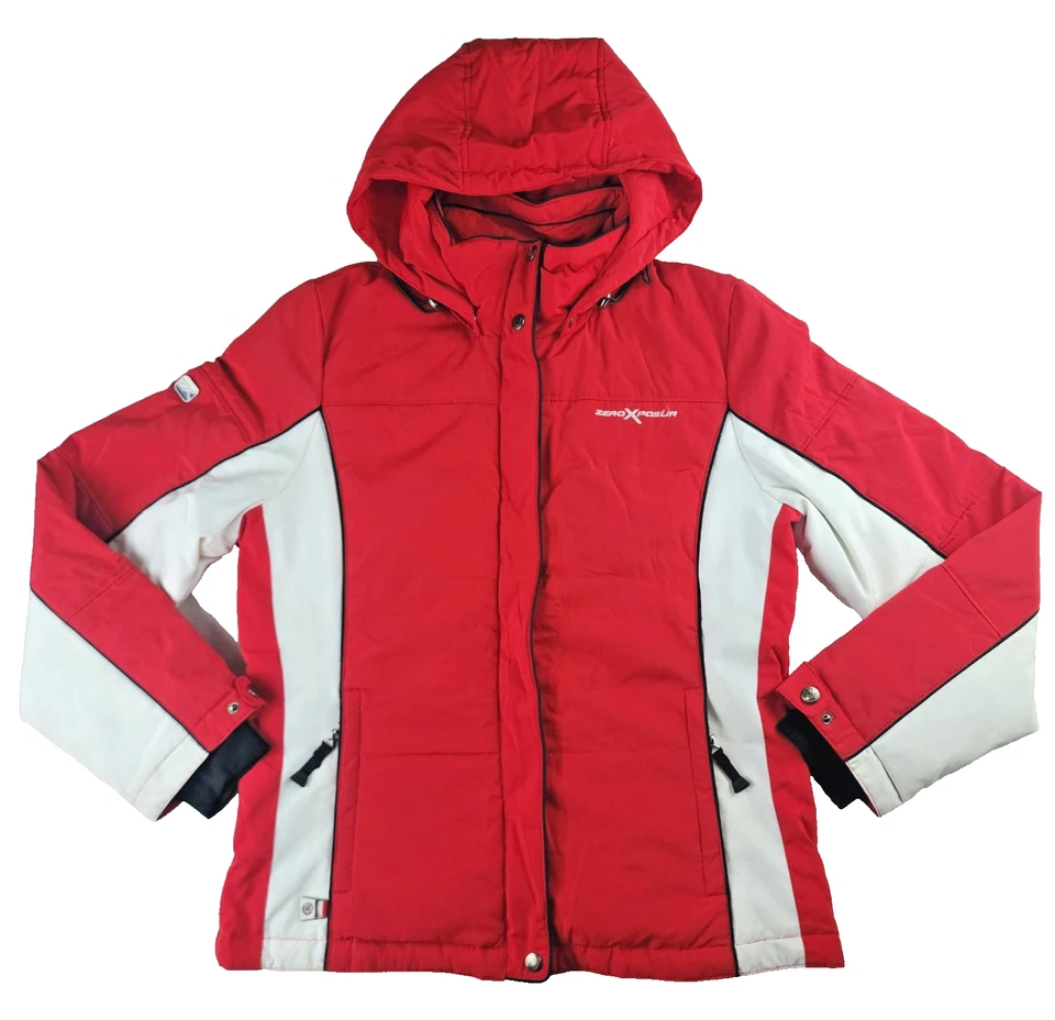 ZeroXposur Women’s Snow Jacket Full Zip - Red/White, Size S - Image 1 of 4
