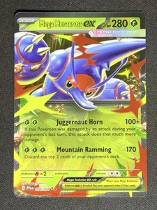 Mega Heracross Ex 004/094 Pokemon Fiamme Fantastiche - Foto 1 di 2