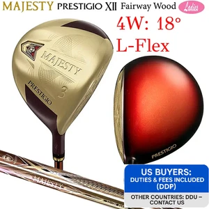 Ladies Majesty Prestigio XII 12 Fairway wood 4W 18° L-Flex TL750 w/Headcover - Picture 1 of 11
