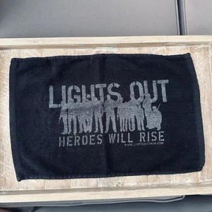 The OFFICIAL”Lights Out, Heroes Will Rise" TOWEL - Picture 1 of 3