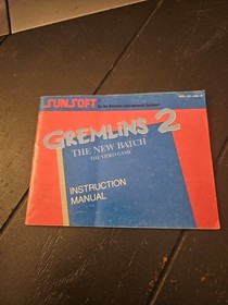 Nintendo NES Instruction Manual Gremlins 2