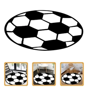 Round Football Carpet Computer Chair Mat Anti-skid Carpet Floor Mat Cushion - Picture 1 of 10