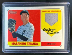 2018 Topps Heritage Masahiro Tanaka Clubhouse Collection Relics Jersey #CCR-MT - Picture 1 of 2