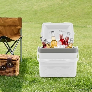 Camping Ice Boxes & Coolers, Smal, Compact Insulated Cooler, Portable Ice Box - Picture 1 of 22
