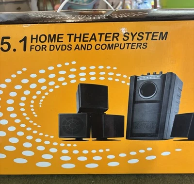 5.1 Home Theater System- OG-5050- Surround Sound- DVD & Computer Use- Brand New - Image 1 of 4