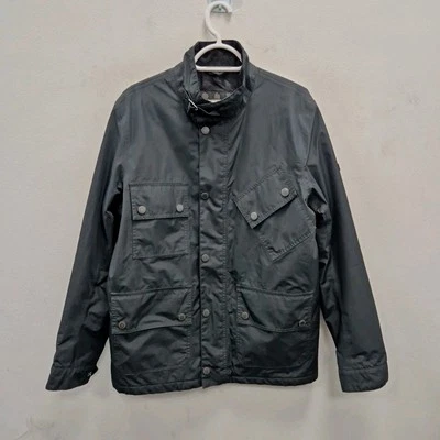 Chaqueta Abrigo de Lluvia Barbour Tyne Impermeable Transpirable Negro Country Talla Mediana Foto 1 de 4