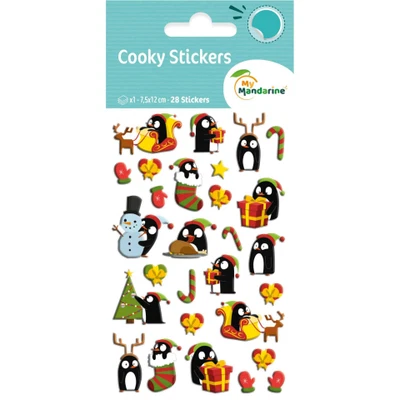 Maildor 10x Cooky, 1 Stickerbogen 7,5x12cm, Pinguine Mehrfarbig 560537O - Bild 1 von 4
