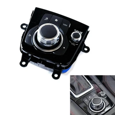 Black Center Console Control Switch w/ Retainer Clip For Mazda 3 2014-2015 - Изображение 1 из 4