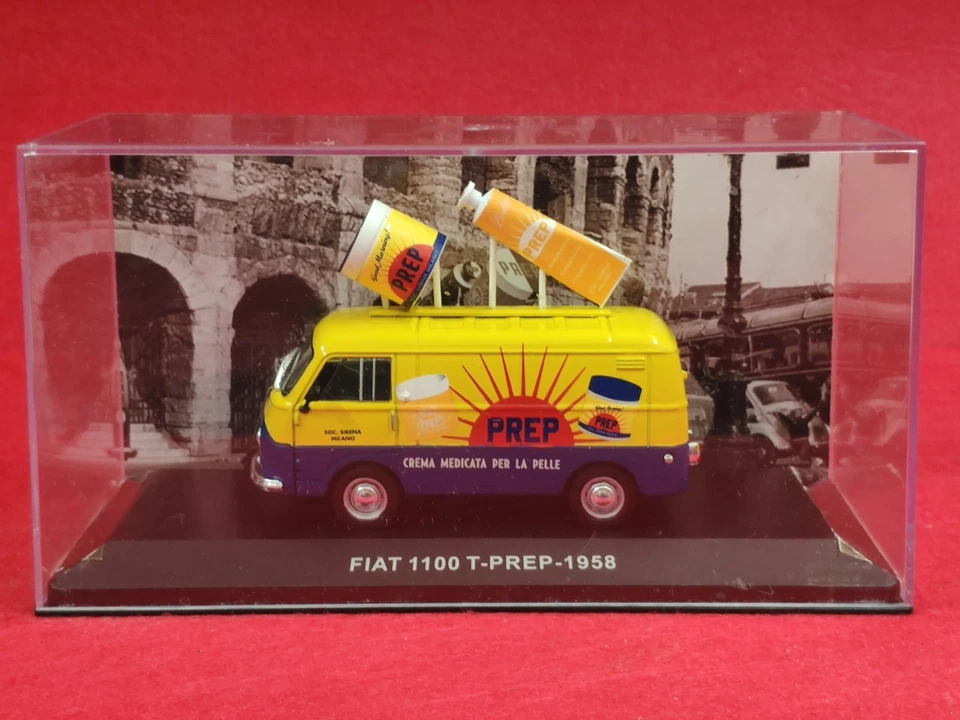 FURGONCINO PUBBLICITARIO 1:43 FIAT 1100T CREMA PREP 1958 COLLEZIONE VINTAGE 🔺🔺 - Immagine 1 di 4