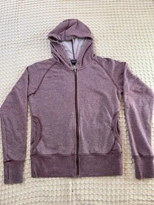 Felpa donna Patagonia media viola atletica full zip cappuccio - Foto 1 di 7
