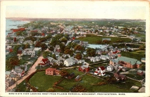 Postcard Bird's Eye View Provincetown Massachusetts MA - Picture 1 of 2