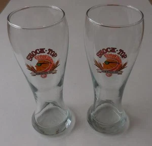 Vaso de cerveza Shock Top Brewing Company - Juego de 2 - Excelente estado - Imagen 1 de 5