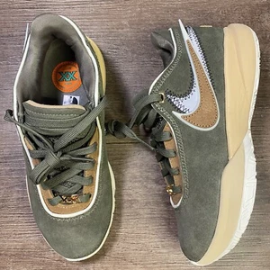 Nike LeBron XX “Olive Green” Men’s Size 3.5/Women’s Size 5 DV1193-901 No Lid - Picture 1 of 9