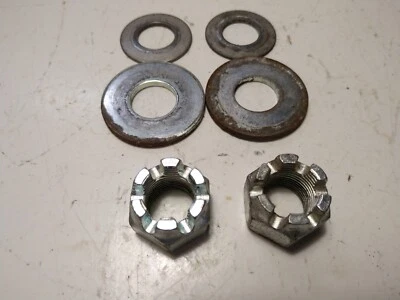 1996 Polaris Xpress 300 2x4 Rear Axle Hub Castle Nuts w/ Washers - Image 1 of 3