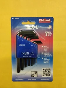 Eklind 10507 1.5 - 6mm Short Series Hex-l Key Set,No 10507, Eklind Tool Co - Picture 1 of 1