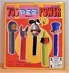 PEZ MAGNET SET '70'S POWER NEW FACTORY SEALED - Picture 1 of 1