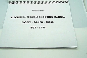 1985 1983 Mercedes 300sd Owners Electrical Service Manual W126 1984 new reprint - Picture 1 of 12