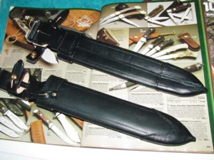 PUMA Messerscheide für WAIDBLATT Grün Bildänlich Messerscheide mit Patentknöpfe. - Picture 1 of 2