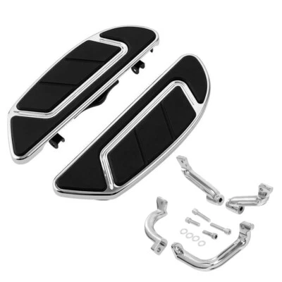 Driver Floorboard Footboard & Mount Bracket Fit For Harley Road Glide King 14-25 - Image 1 of 4