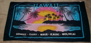 Vintage Hawaii Hawaii Inseln Strand Badetuch Oahu Maui Kauai Molokai AJW - Bild 1 von 5