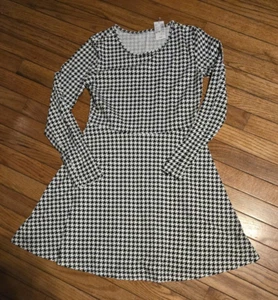 Children's Place Girls Long Sleeve Black/White Dress - Size XL (14) NWT ($19.95) - Picture 1 of 3