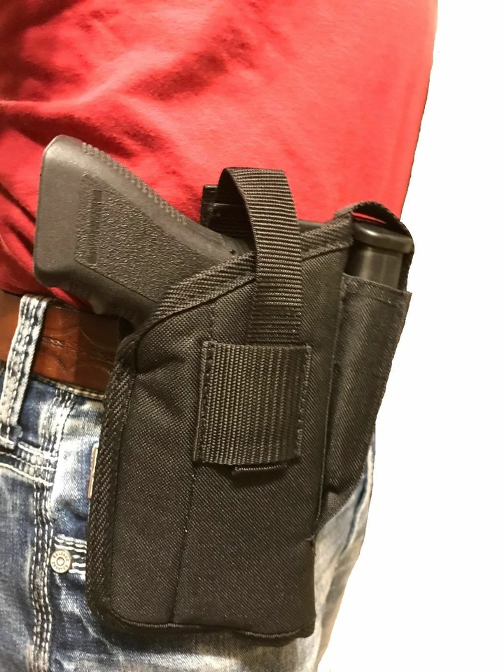 Nylon Gun holster With Extra Magazine Pocket For Hi-Point 40,45 With Laser - Image 1 of 1