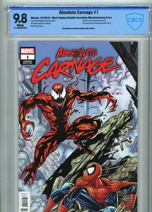 Absolute Carnage #1 (Marvel 2019) | 9,8 casi nuevo/nuevo | Bagley 1:100 error de fabricación - Imagen 1 de 6