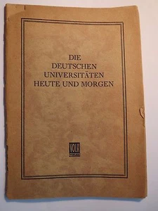 Franz Thierfelder - Die deutschen Universitäten heute und morgen - 1947 - Picture 1 of 4