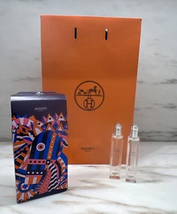 🧡HERMES La Collection des Parfums JARDINS SET 2 x .50 Oz Spray NEW in BOX & BAG - Picture 1 of 6