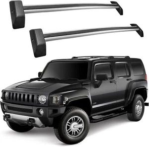 2Pcs Lockable Roof Rail Rack Cross Bars Crossbar Fit for Hummer H3 H3T 2006-2010 - Picture 1 of 10
