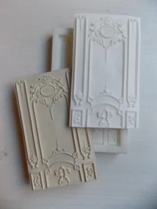 Dolls House Ornate Style Decorative Panel Silicone Rubber Mould  1 / 12th  Scale - Picture 1 of 1
