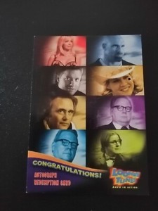 Looney Tunes Back In Action Autograph Redemption Card AD-1 for Steve Martin