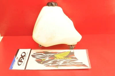 Honda XR400 XR400R 1996 96-04 tapa de pila de tanque de combustible de gasolina Petcock blanco y gráficos Foto 1 de 4