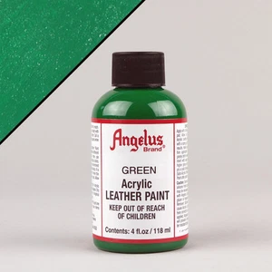 Angelus Acrylic Leather Paint GREEN 4oz (118ml) Water Resistant NON CRACK - Picture 1 of 1