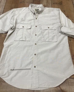 Travelsmith by Spotie Button-Down Hemd Herren Large grau kurz Safari - Bild 1 von 10