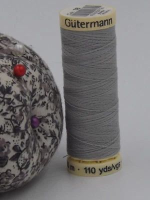 GUTERMANN -  Sew All Thread -100% Polyester- 100m - GREY- #38 - Image 1 of 2